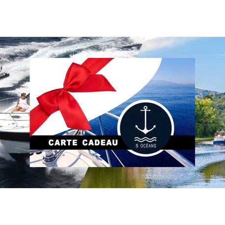 Carte cadeau côtier+fluvial 350€ (Promo jusqu'au 31/01 - Places limitées) à imprimer en 5 min